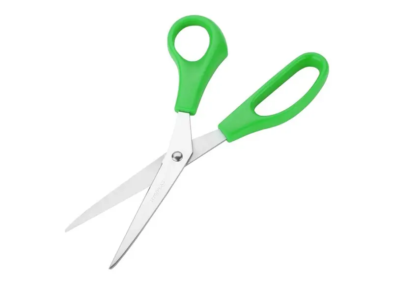 Kitchen scissors stainless steel handle green