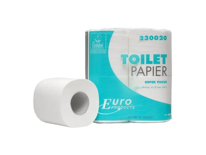Papier toilette Euro Products super mouchoir 2 plis 200 feuilles blanc