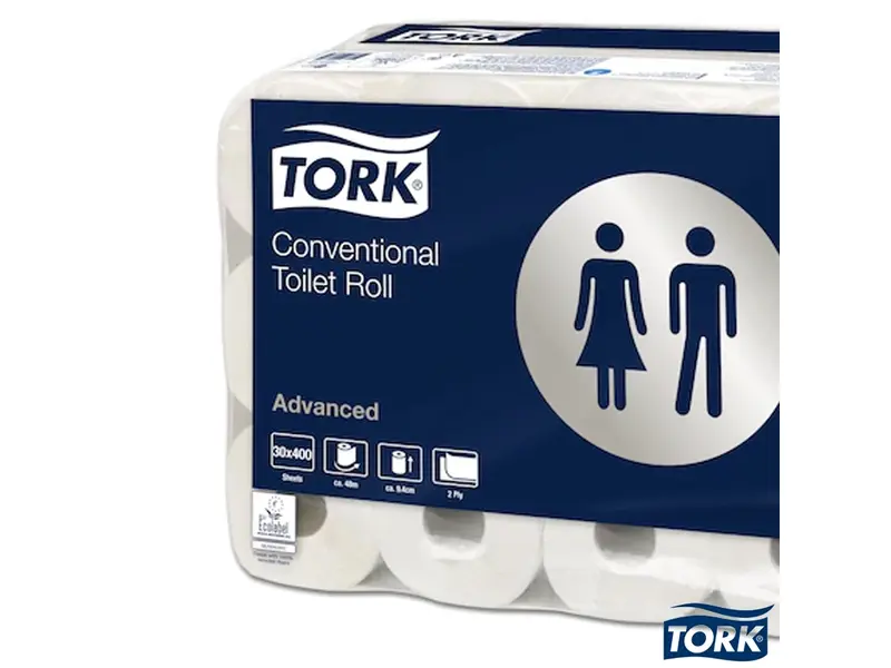 Tork traditioneel toiletpapier 2-laags T4 Advanced wit