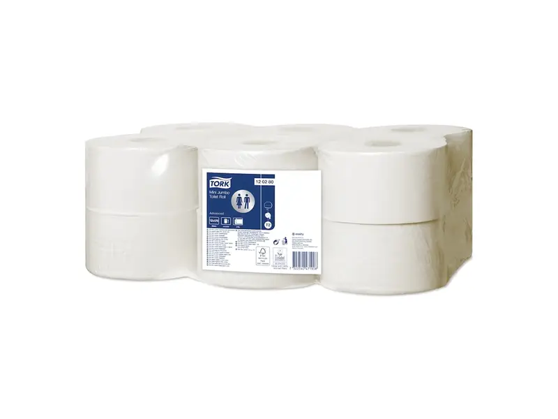 Tork toiletpapier Mini Jumbo Advanced T2 2-laags 170 meter wit