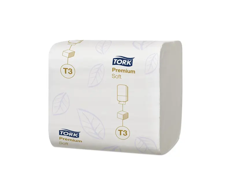 Tork zacht gevouwen toiletpapier 2-laags premium T3 wit