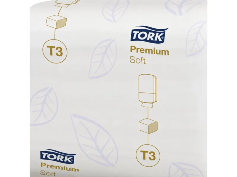 Tork zacht gevouwen toiletpapier 2-laags premium T3 wit