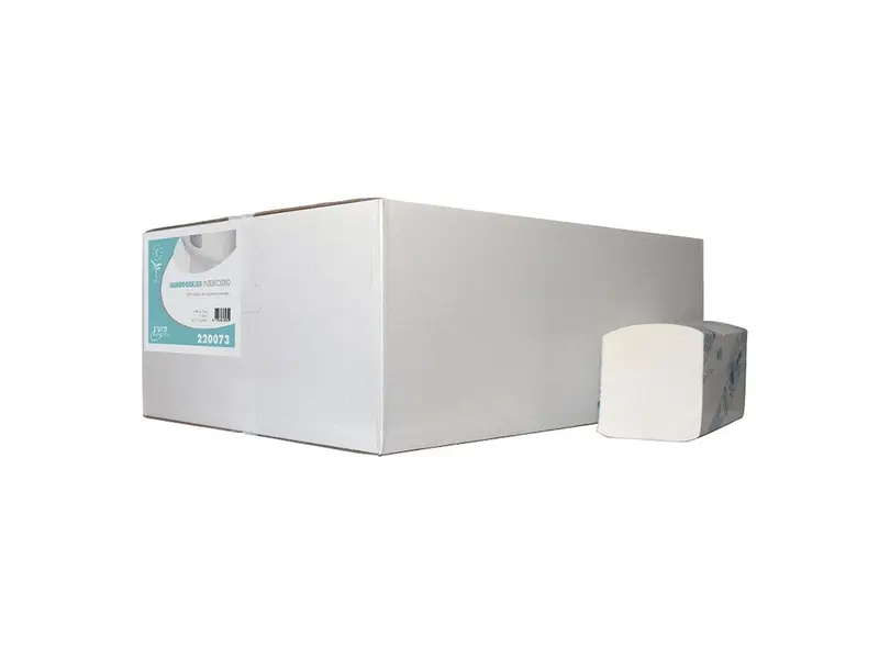 Euro Products handdoekpapier interfold cellulose 3-laags 320x220 mm wit
