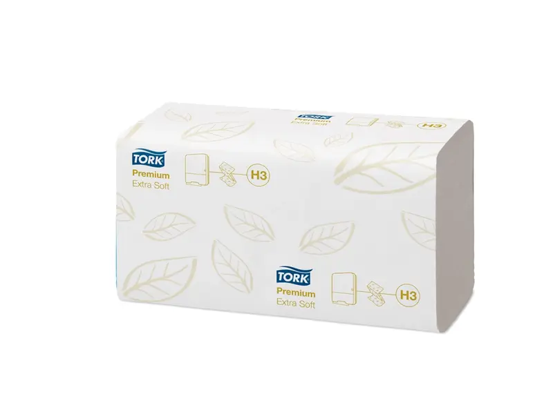 Essuie-tout Tork extra doux 2 plis en Z H3 blanc