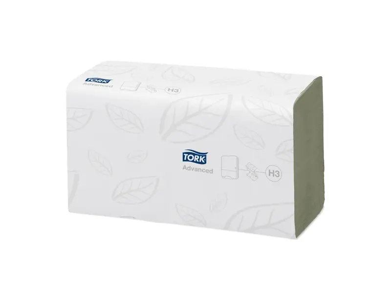 Essuie-tout verts Tork Z-fold Advanced H3 à 2 plis