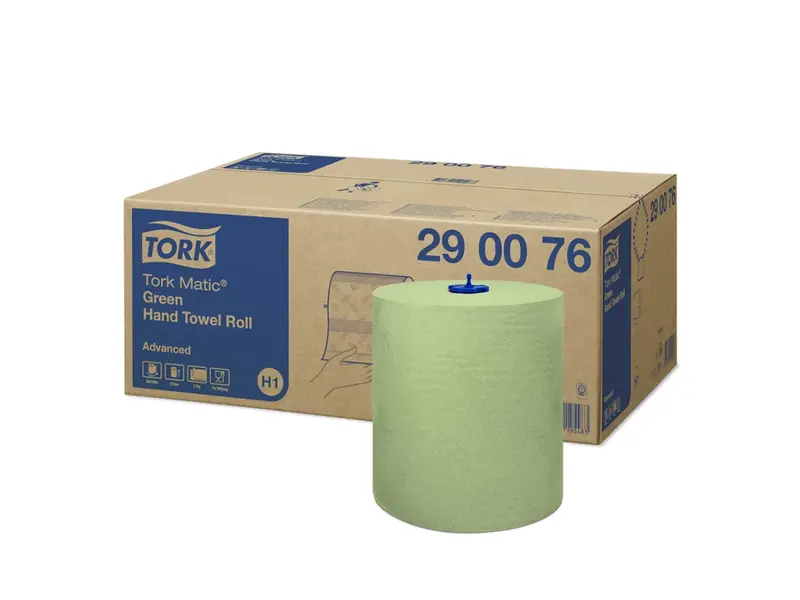 Tork Matic handdoekrol Advanced 2-laags H1 groen