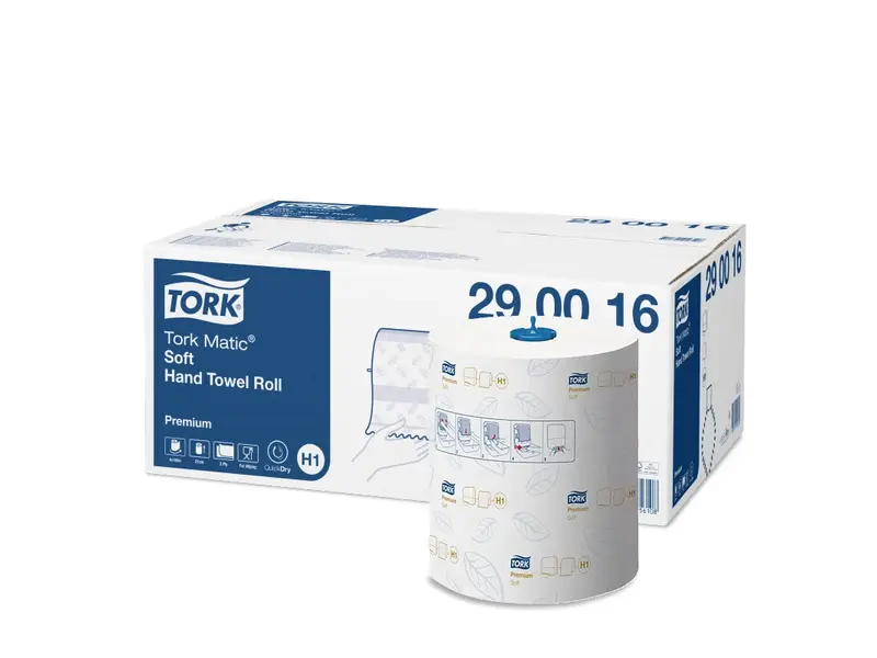 Tork Matic handdoekrol zacht Premium 2-laags H1 wit