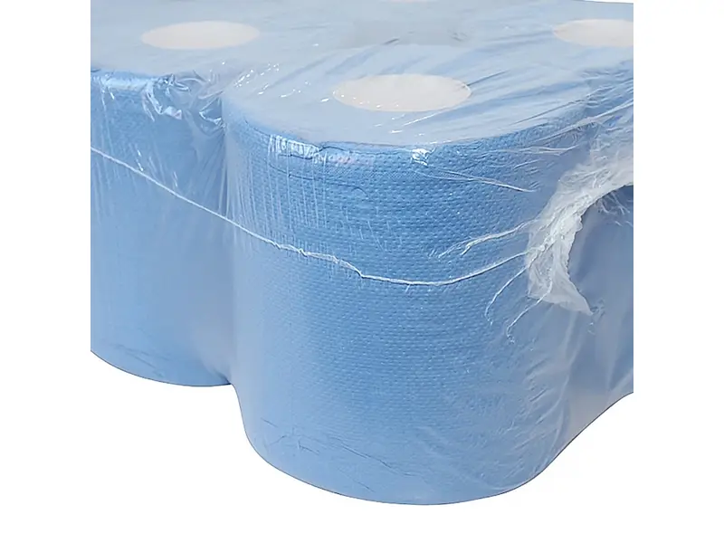 Papier de nettoyage Euro Products midi 2 plis recyclé 150 mètres bleu