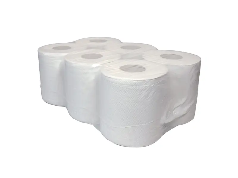 Euro Products poetspapier midi geperforeerd 2-laags recycled 150 meter wit