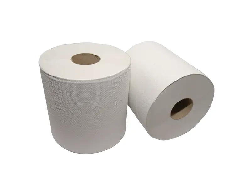 Euro Products poetspapier midi geperforeerd 2-laags recycled 150 meter wit