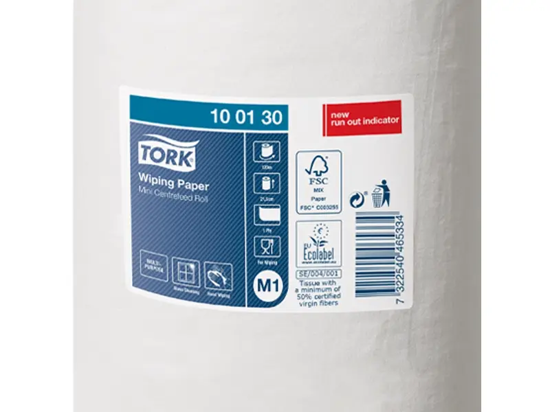 Tork Wiping Mini Centerfeed Advanced 1-ply M1 white