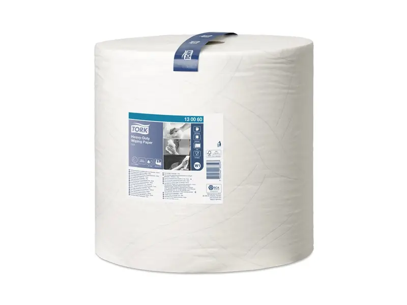 Tork cleaning paper industrial roll Heavy-Duty 2-ply W1 white