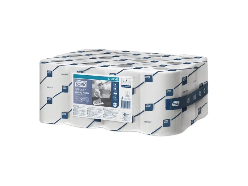 Papier de nettoyage Tork Reflex Mini Centerfeed 1 couche Advanced M3 blanc