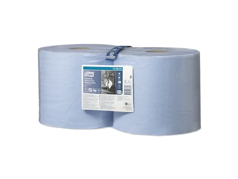 Papier de nettoyage Tork Wiping Paper Plus W1/W2 3 plis 119 mètres bleu