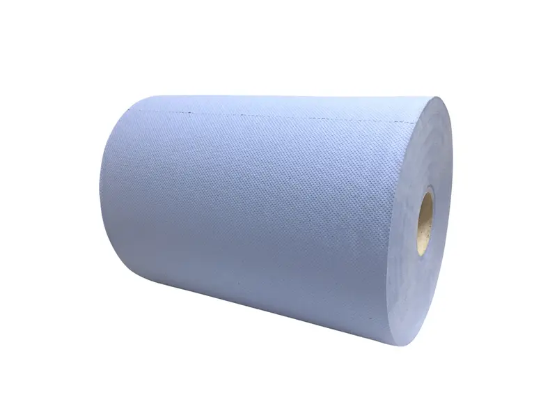 Euro Products poetspapier industrierol 2-laags verlijmd recycled 380 meter blauw