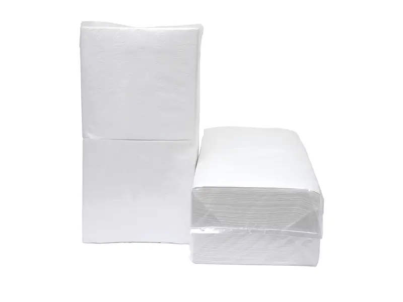 Euro Products servetten 1-laags 33x31 cm wit