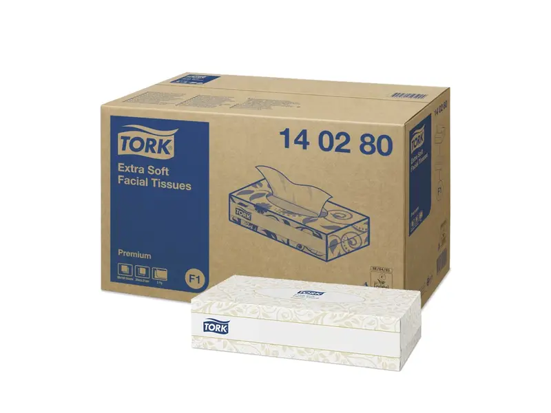 Mouchoirs en papier Tork extra doux 2 plis F1 blancs