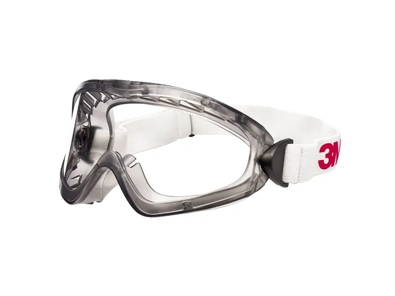 3M 2890 wide-view goggles polycarbonate clear ventilated