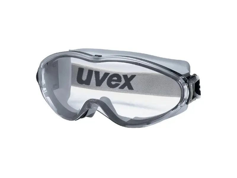 Uvex 9302285 wide-view goggles polycarbonate clear ventilated black/grey