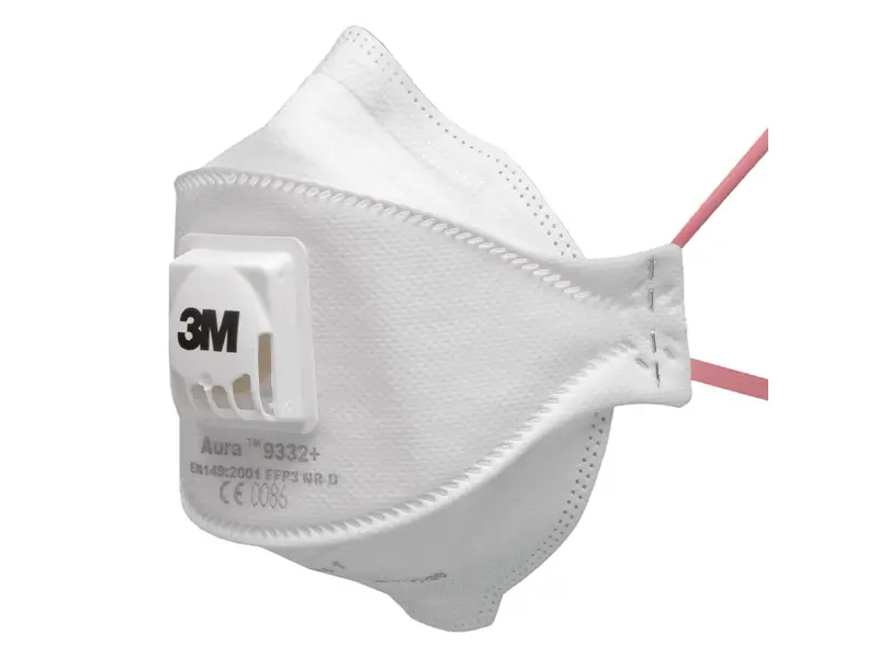 3M Aura 9332+ folding dust mask FFP3 with exhalation valve