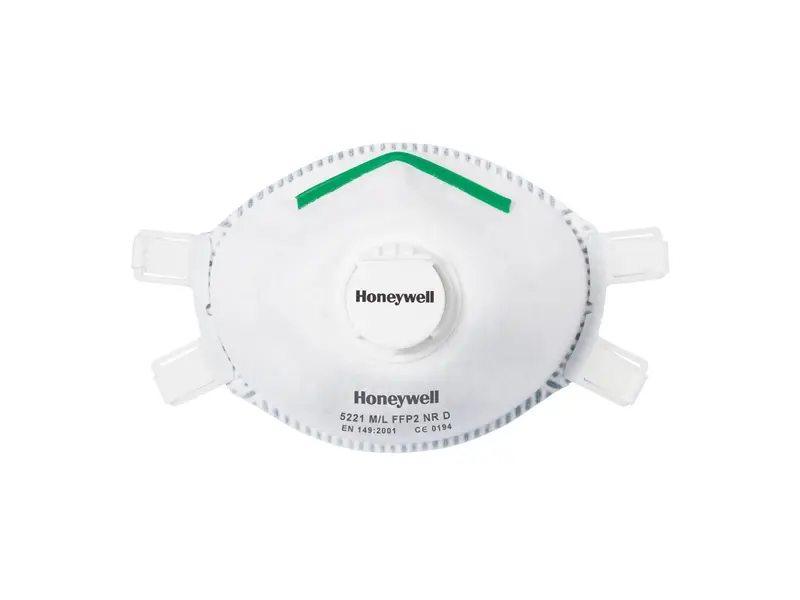 Honeywell 5221 stofmasker cup FFP2 NR D V met uitademventiel maat XL