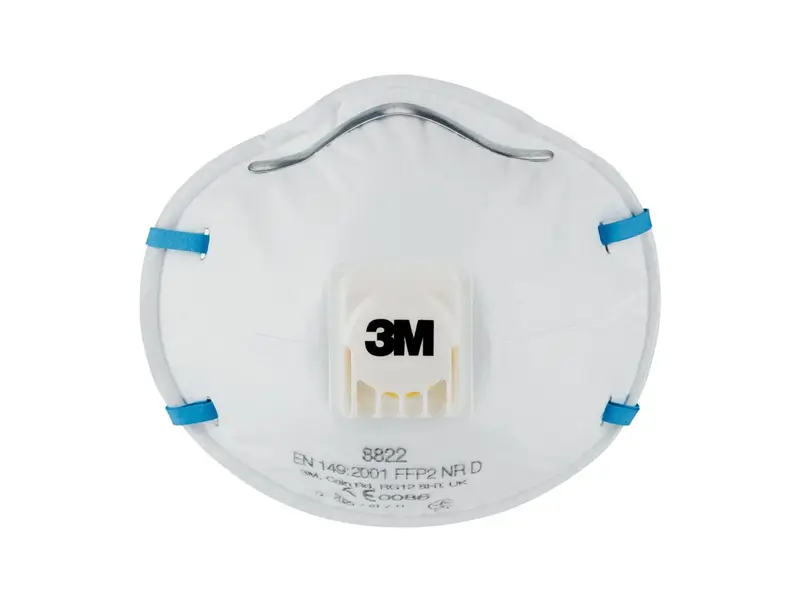 3M 8822 stofmasker cup FFP2 NR D V met uitademventiel