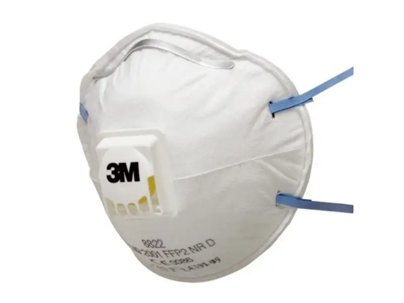 3M 8822 stofmasker cup FFP2 NR D V met uitademventiel