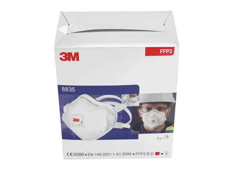 3M 8835+ dust mask cup FFP3 RDV with exhalation valve