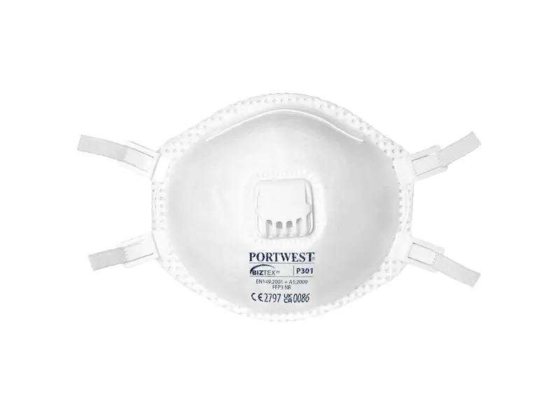 Portwest P301 stofmasker cup FFP3 NR V met uitademventiel