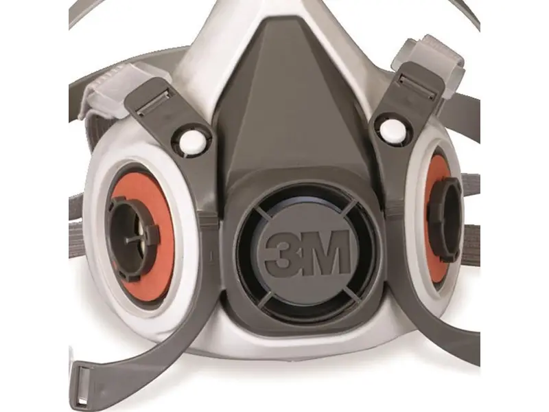 3M 6300 halfgelaatsmasker elastomeer dubbele filter maat L