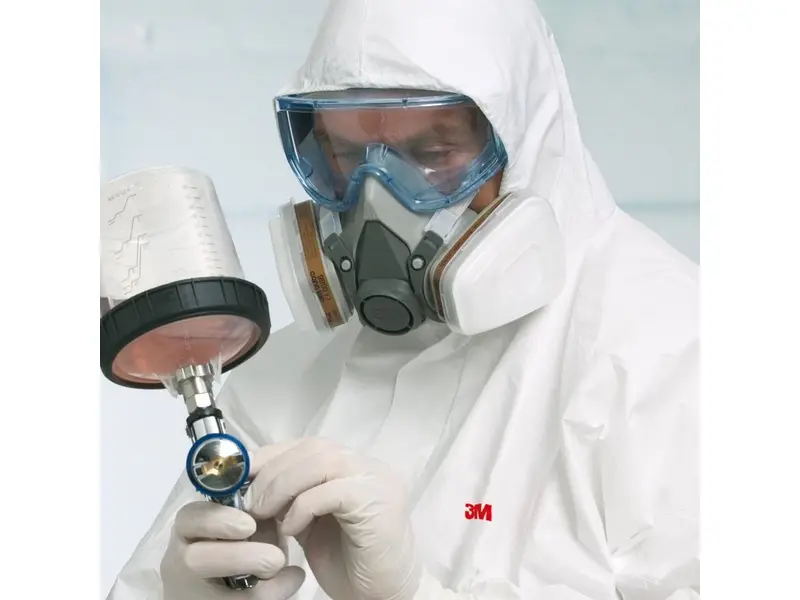 3M 6300 halfgelaatsmasker elastomeer dubbele filter maat L