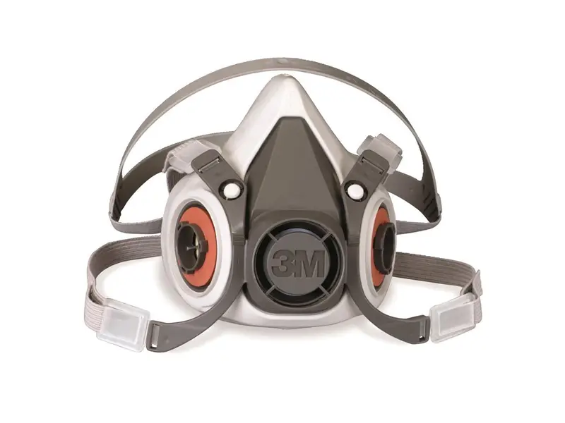 3M 6300 halfgelaatsmasker elastomeer dubbele filter maat L