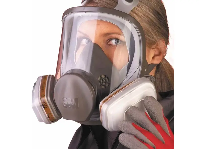 3M 6900 full face mask elastomer with dual filter size L