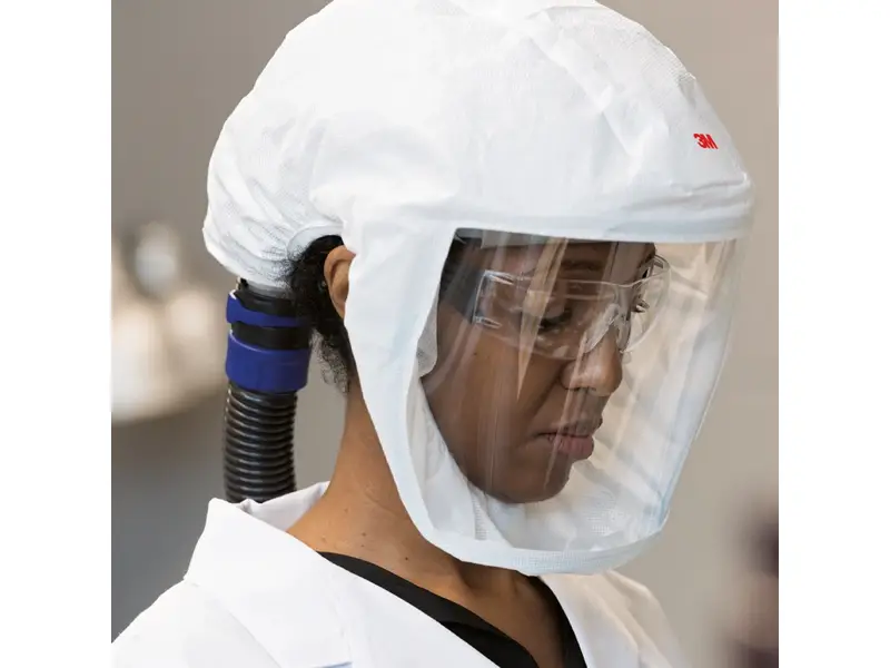 Cagoule à ventilation intégrée 3M Versaflo S-133 avec joint facial et visière PETG, taille M/L