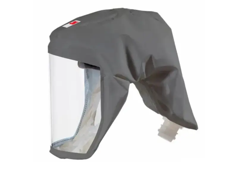 3M Versaflo S-333LG geïntegreerde luchtkap met gelaatsafdichting PETG-vizier maat M/L