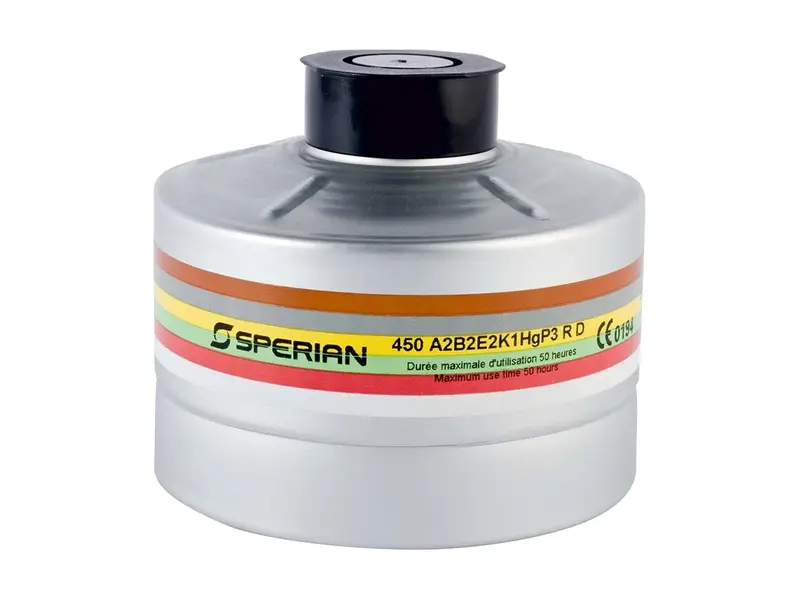 Filtre combiné en aluminium Honeywell A2B2E2K2HgP3 R pour masques RD40