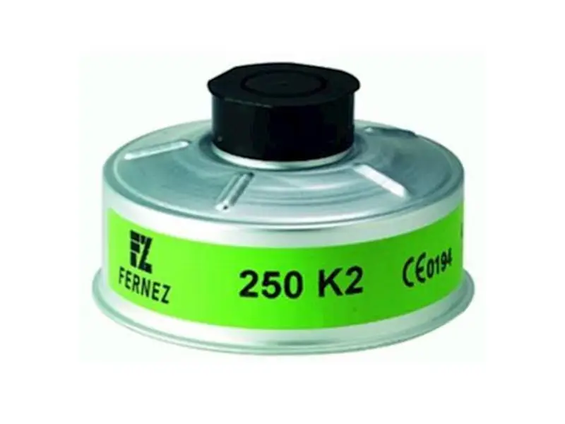Filtre à vapeurs et gaz en aluminium Honeywell K2 pour masques RD40