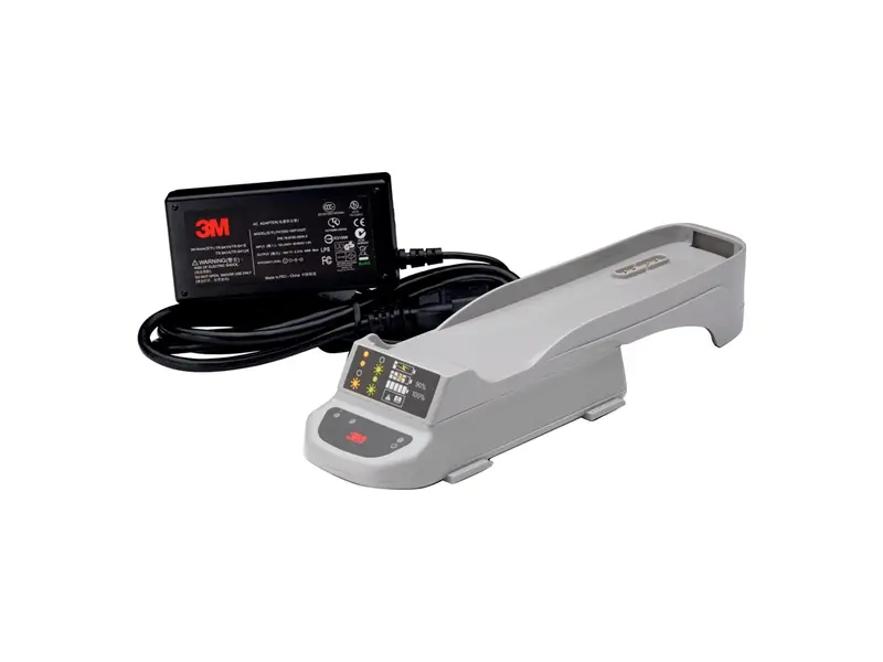 Station de charge simple 3M Versaflo TR-641E avec alimentation pour système de filtration d'air forcé TR-600