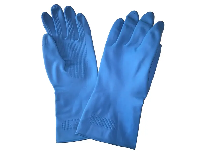 Gant DPL Blue Grip en latex résistant aux produits chimiques bleu taille L (8-8,5)