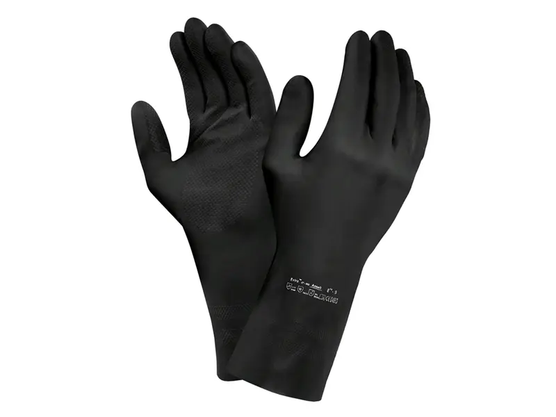 Ansell AlphaTec 87-118 glove latex chemical resistant size M