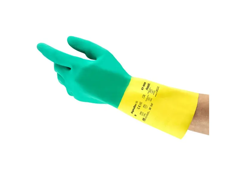Ansell AlphaTec 87-900 glove neoprene/rubber latex chemical resistant size 10.5-11