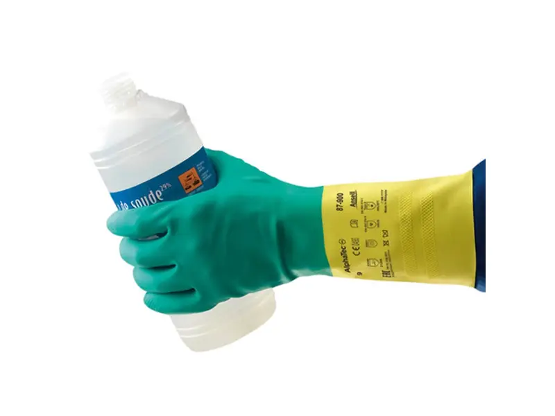 Ansell AlphaTec 87-900 glove neoprene/rubber latex chemical resistant size 10.5-11