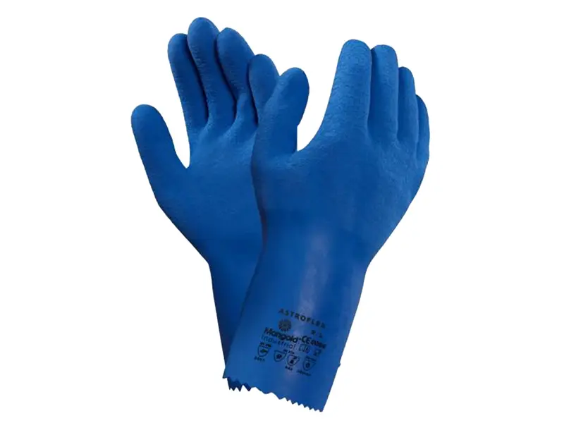 Gant en latex Ansell AlphaTec 87-029, résistant à la chaleur et aux produits chimiques, taille 8