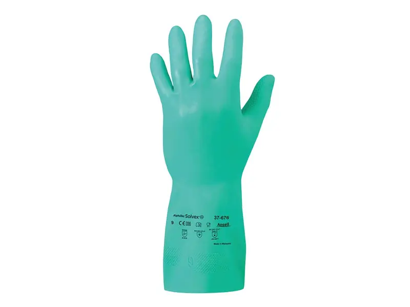 Gant en nitrile Ansell AlphaTec Solvex 37-676 résistant aux produits chimiques, taille 10