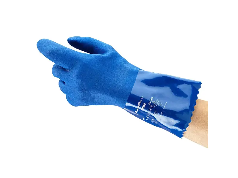 Ansell AlphaTec 23-200 glove PVC chemical resistant size 10