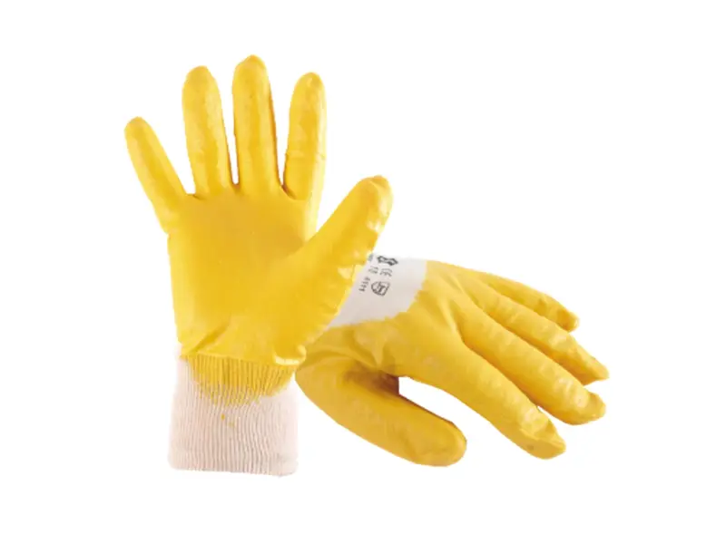 Gant NBR avec manchette Stronghand Yellowstar jaune taille 10