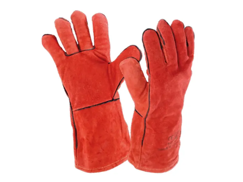 Welding glove split cow leather heat-resistant