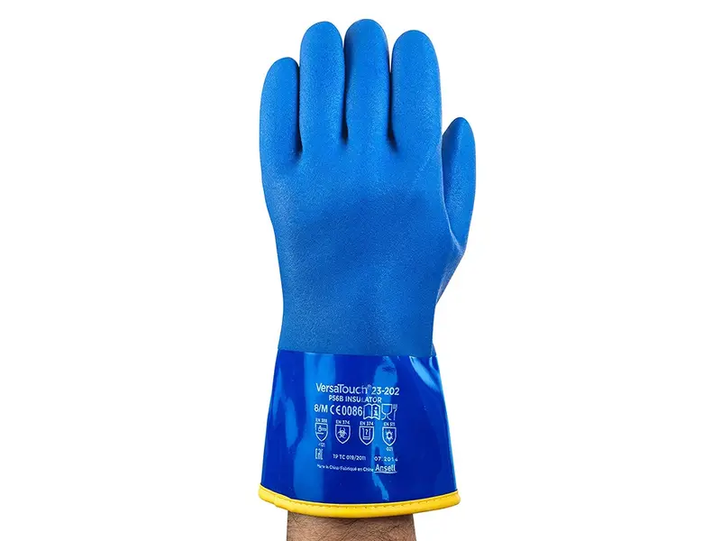 Ansell AlphaTec 23-202 PVC glove, cold and chemical resistant, size 9