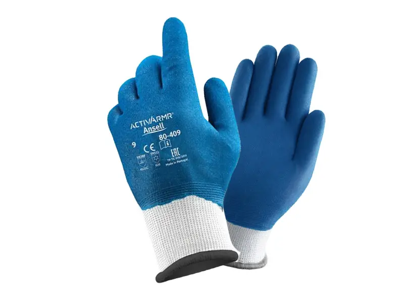 Gant Ansell ActivArmr 80-409 en polyuréthane/nitrile résistant au froid, taille 8