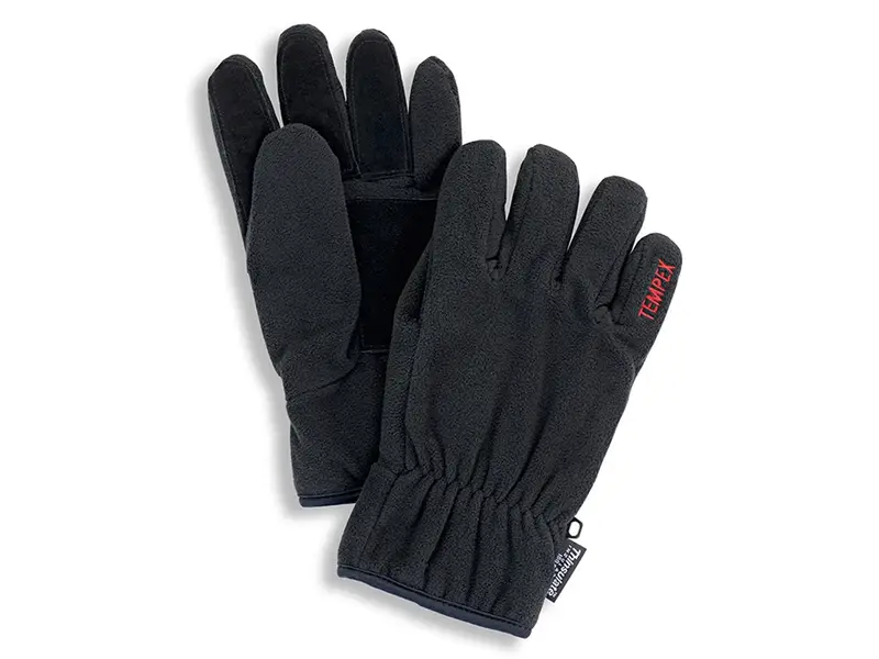 Gants polaires HB Tempex résistants au froid, noirs, taille 10